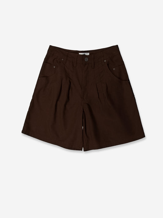 Brown fluid dart shorts - Mina