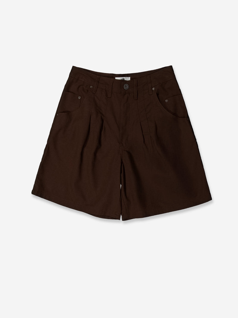 Brown fluid dart shorts - Mina