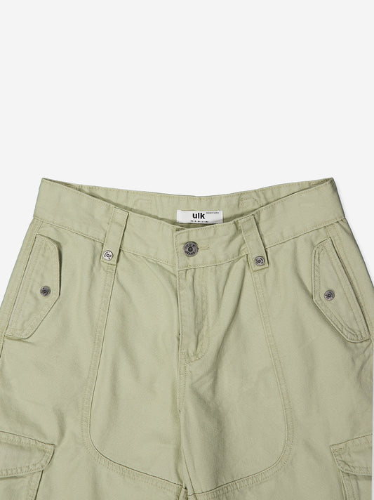 Beige cargo Bermuda shorts with pockets - Bruce