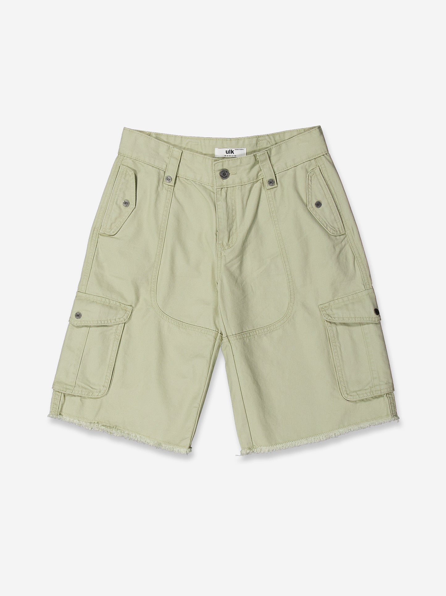 Beige cargo Bermuda shorts with pockets - Bruce