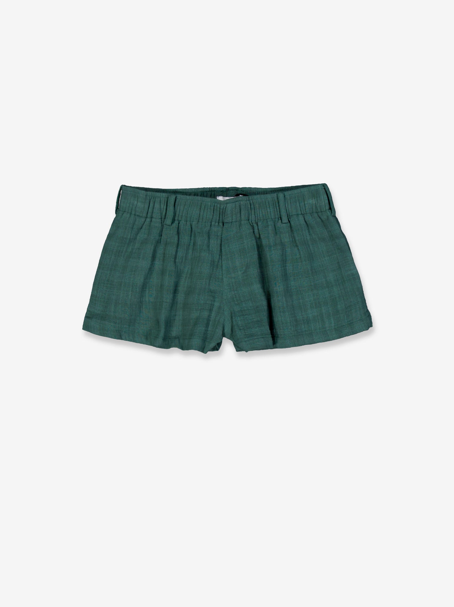 Fluid green shorts with elasticated waist - Koa