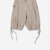 Bermuda beige de rayas con bajo ajustable - Brava