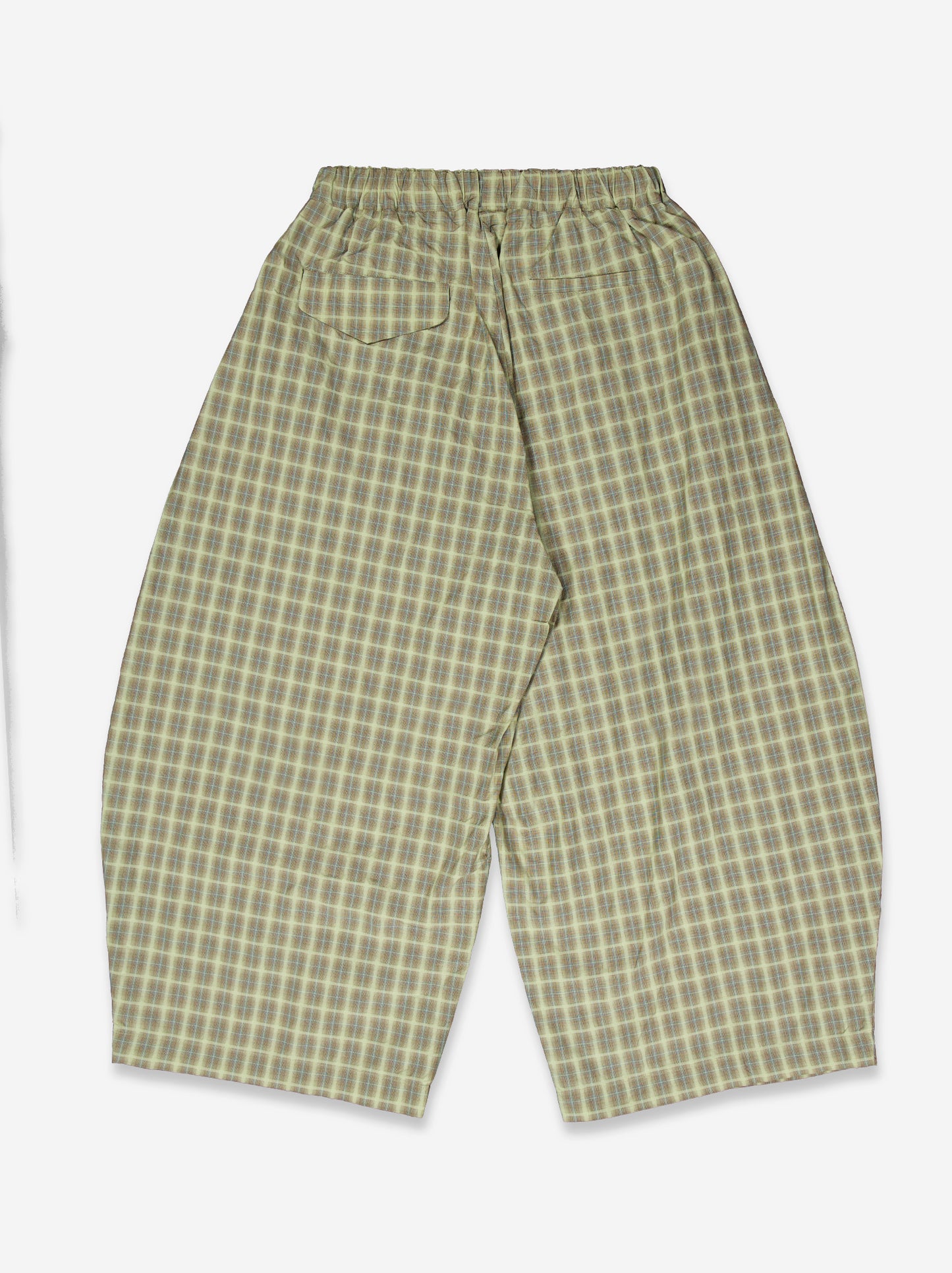 Tartan barrel trousers with elasticated waist - Picnic