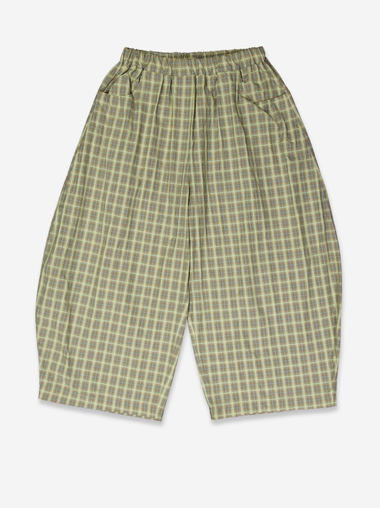 Pantalones barrel tartán con cintura elástica - Picnic