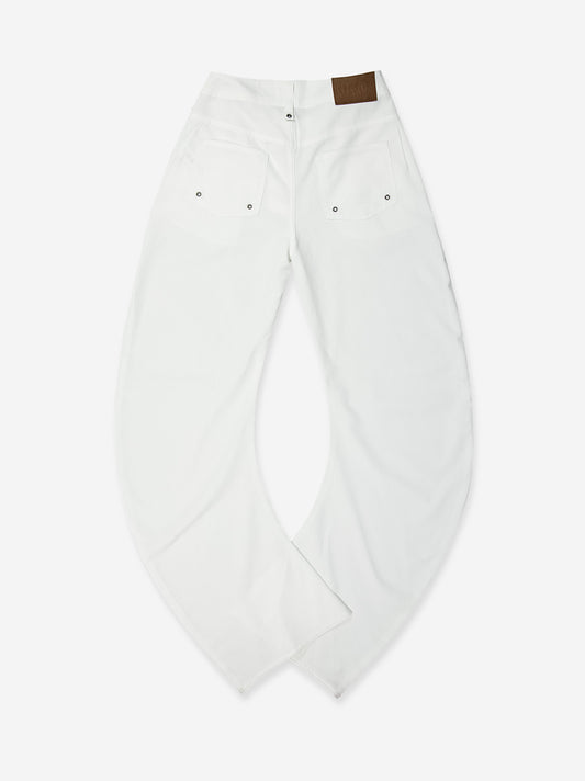 White curved-leg jeans - Jones