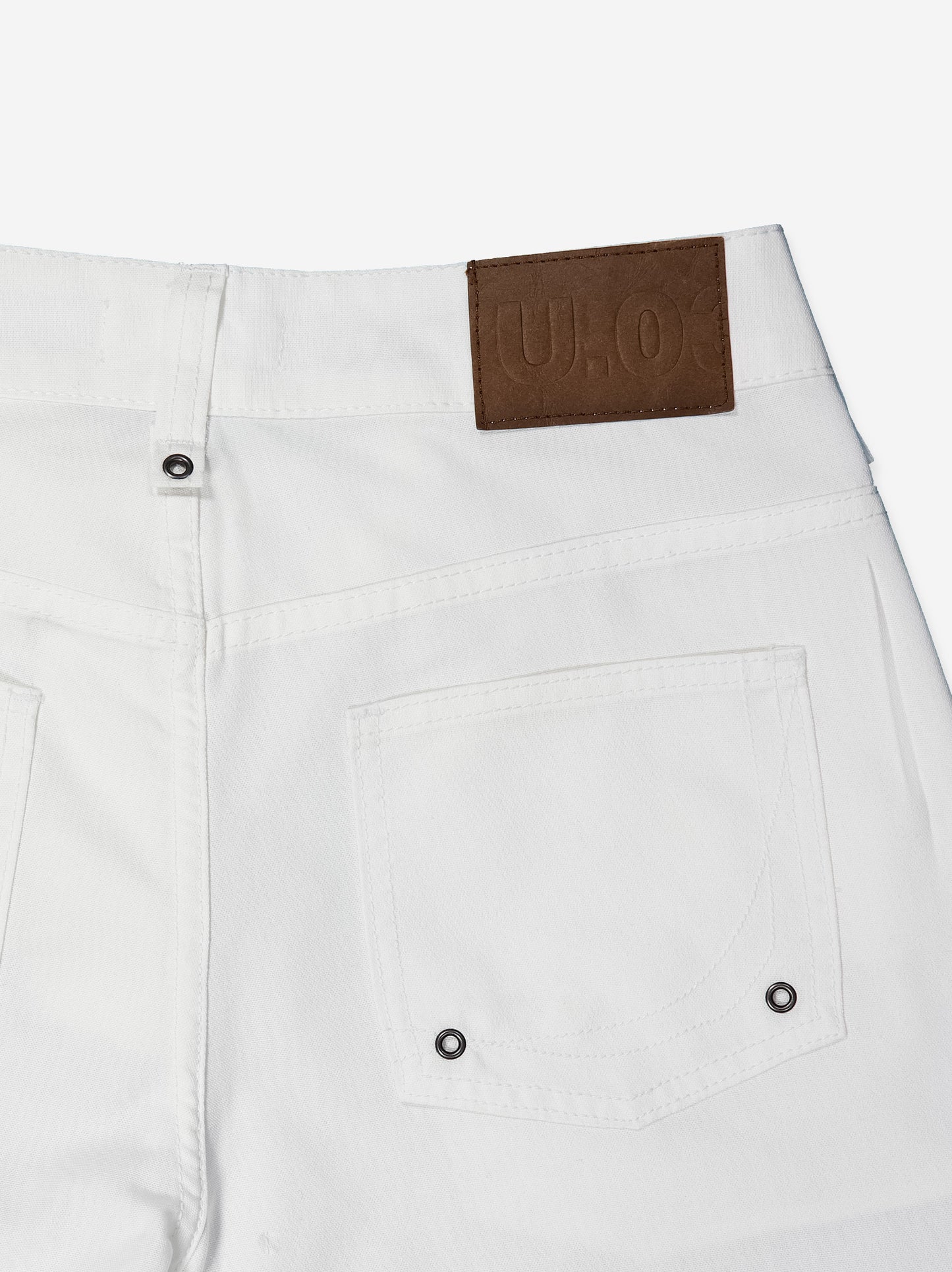 White curved-leg jeans - Jones