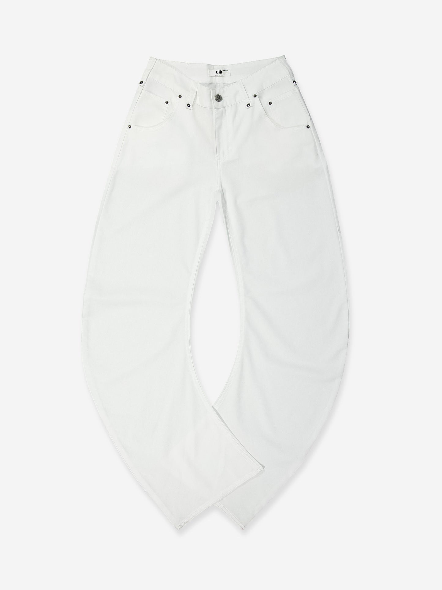 White curved-leg jeans - Jones