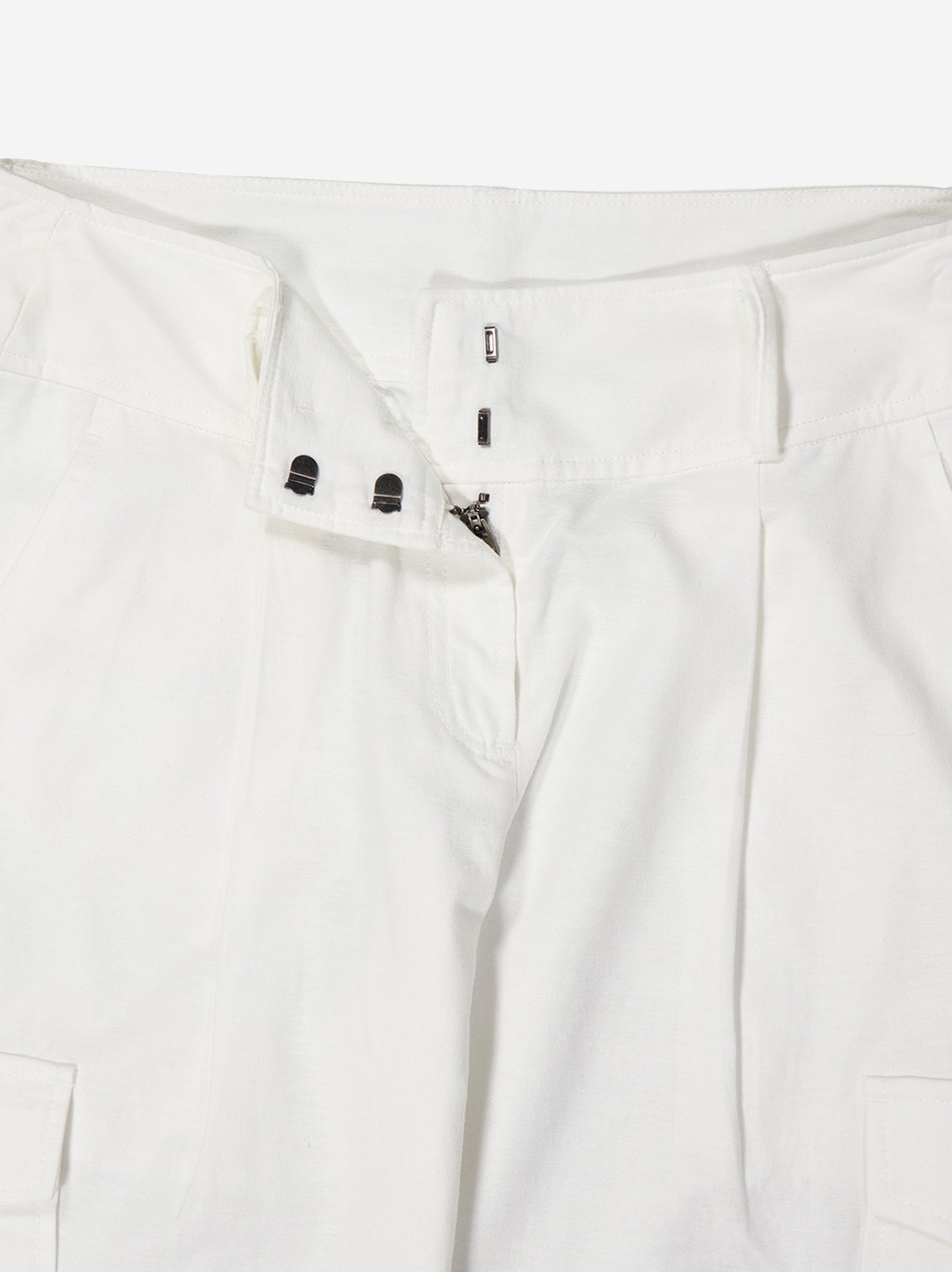 Pantalón Cargo Recto Blanco - Crack