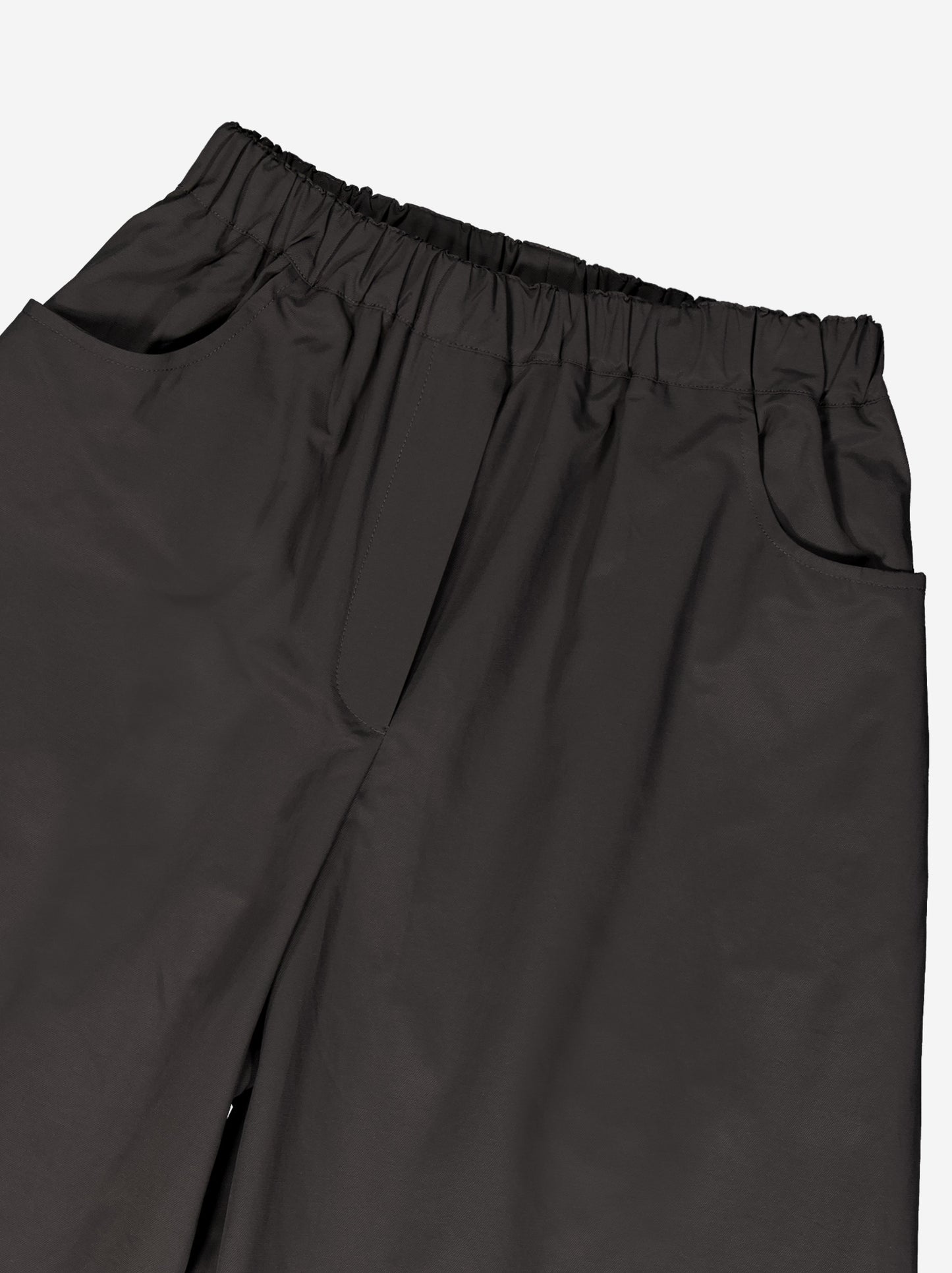 Elastic-waist barrel trousers - Picnic