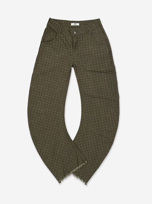 Jones - Curved-leg jeans with frayed finishes
