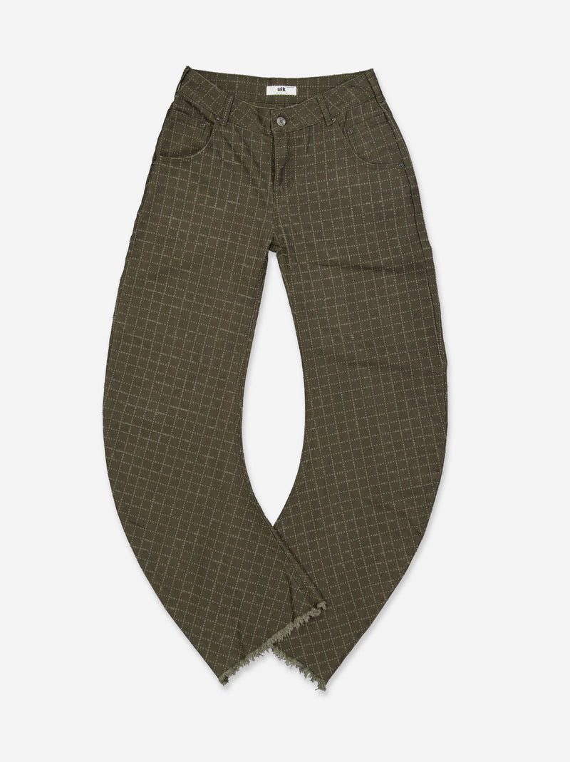 Jones - Curved-leg jeans with frayed finishes