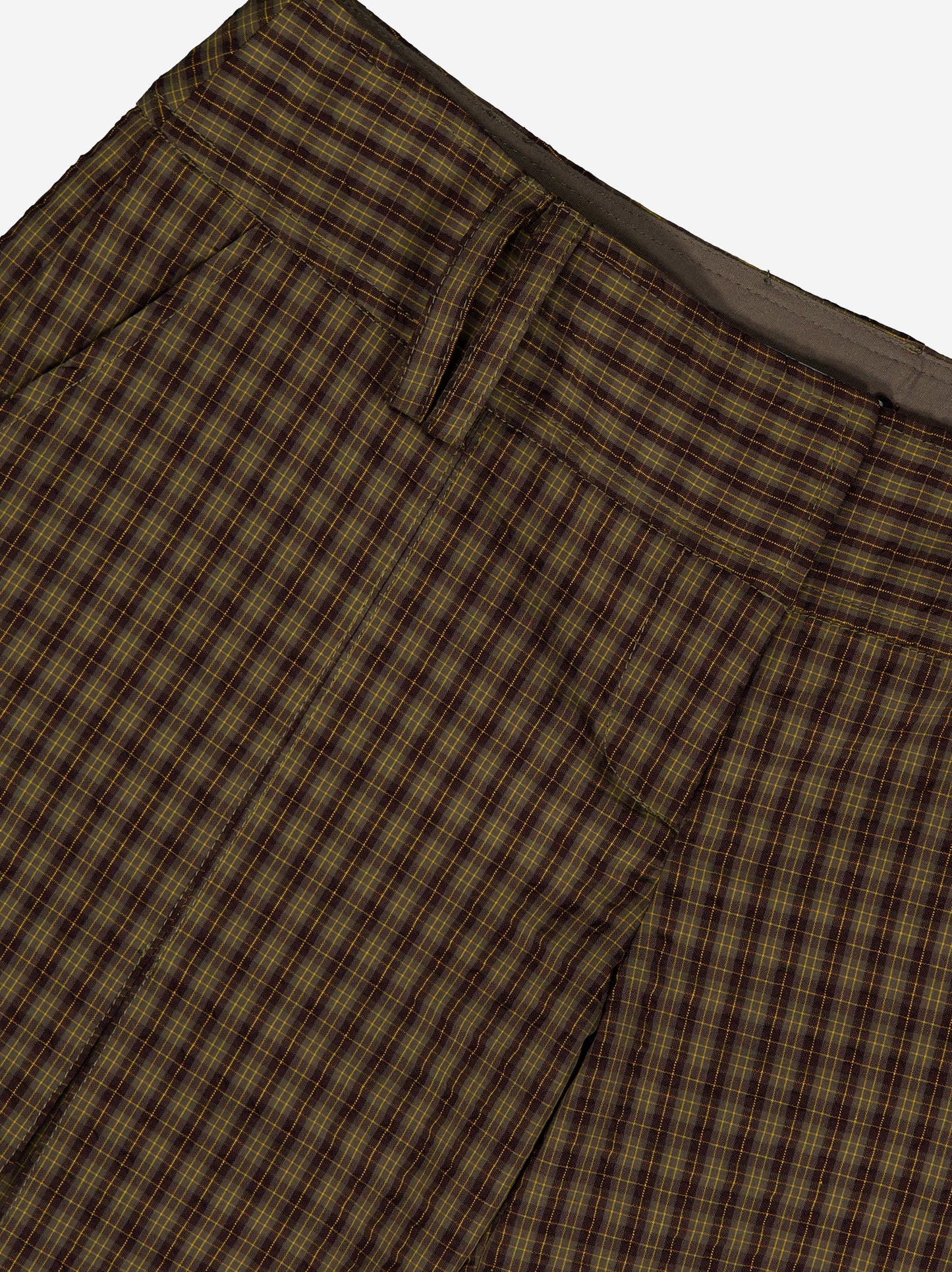 Checked Bermudas with pleats - Dandi
