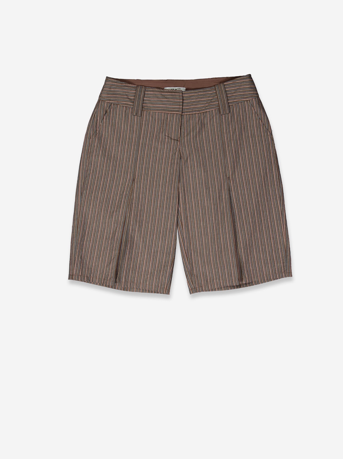 Pinstripe Bermuda shorts with pleats - Dandy