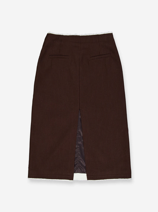 Pinstripe midi skirt - Eira