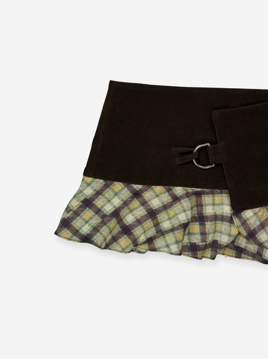 Ruffled Wrap Mini Skirt - Liano