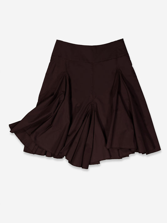 Falda midi con pliegues de vuelo - Carrie