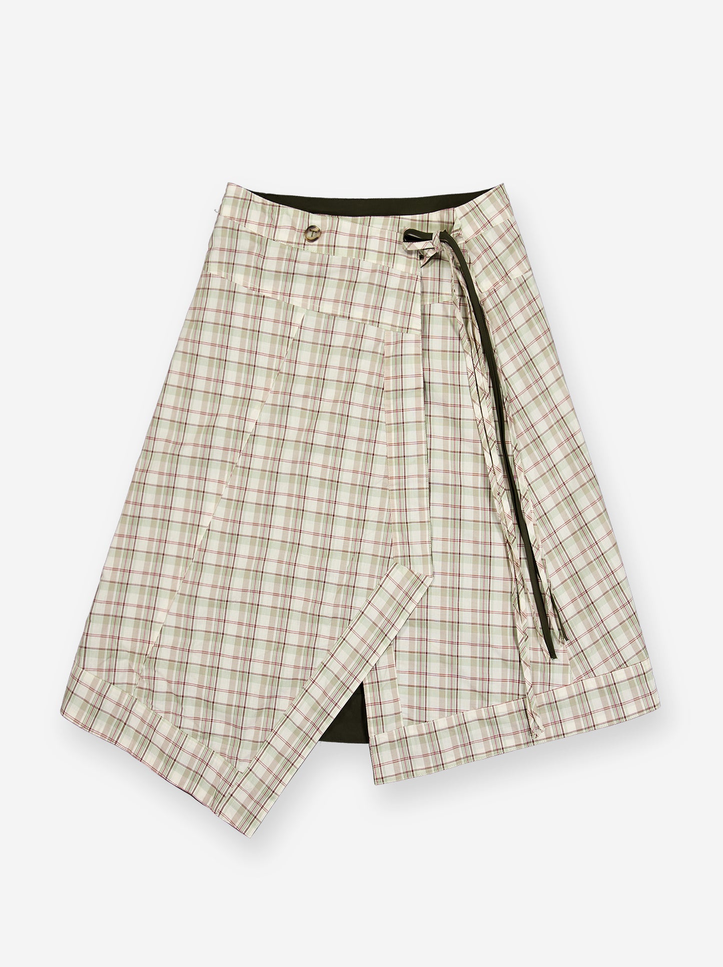 Asymmetrical reversible midi skirt - Elan