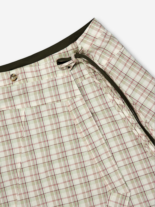 Asymmetrical reversible midi skirt - Elan