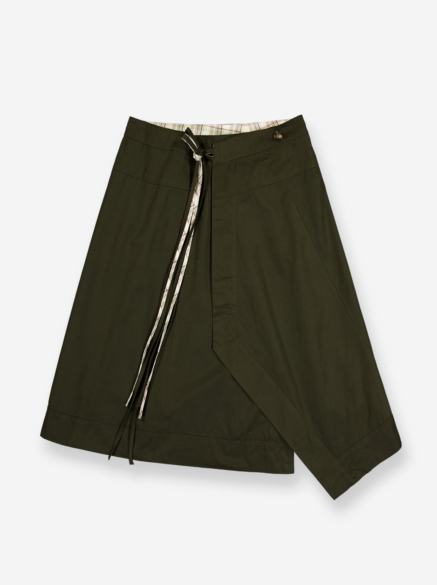 Asymmetrical reversible midi skirt - Elan