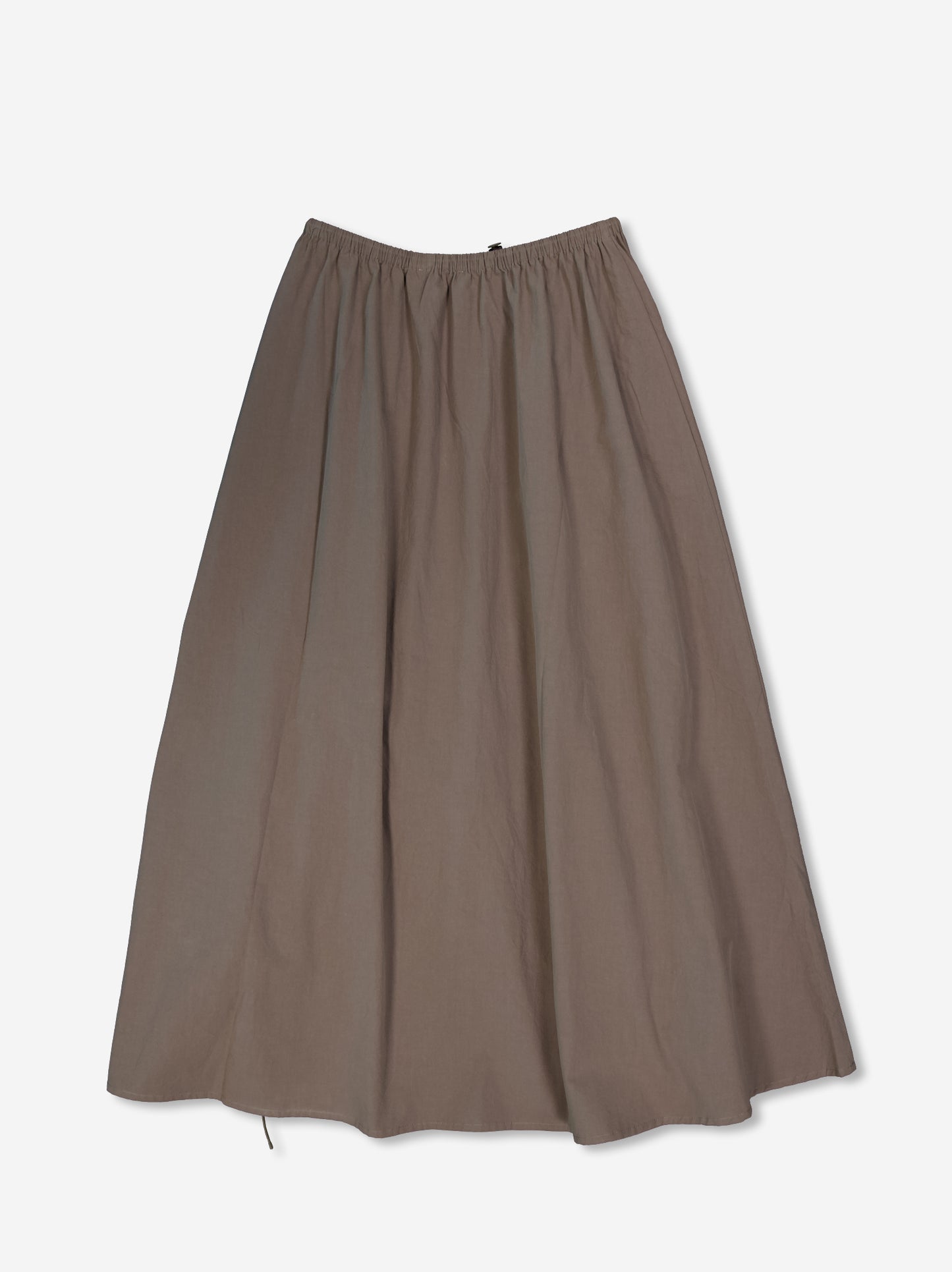 Long technical skirt with adjustable ruching - Solis