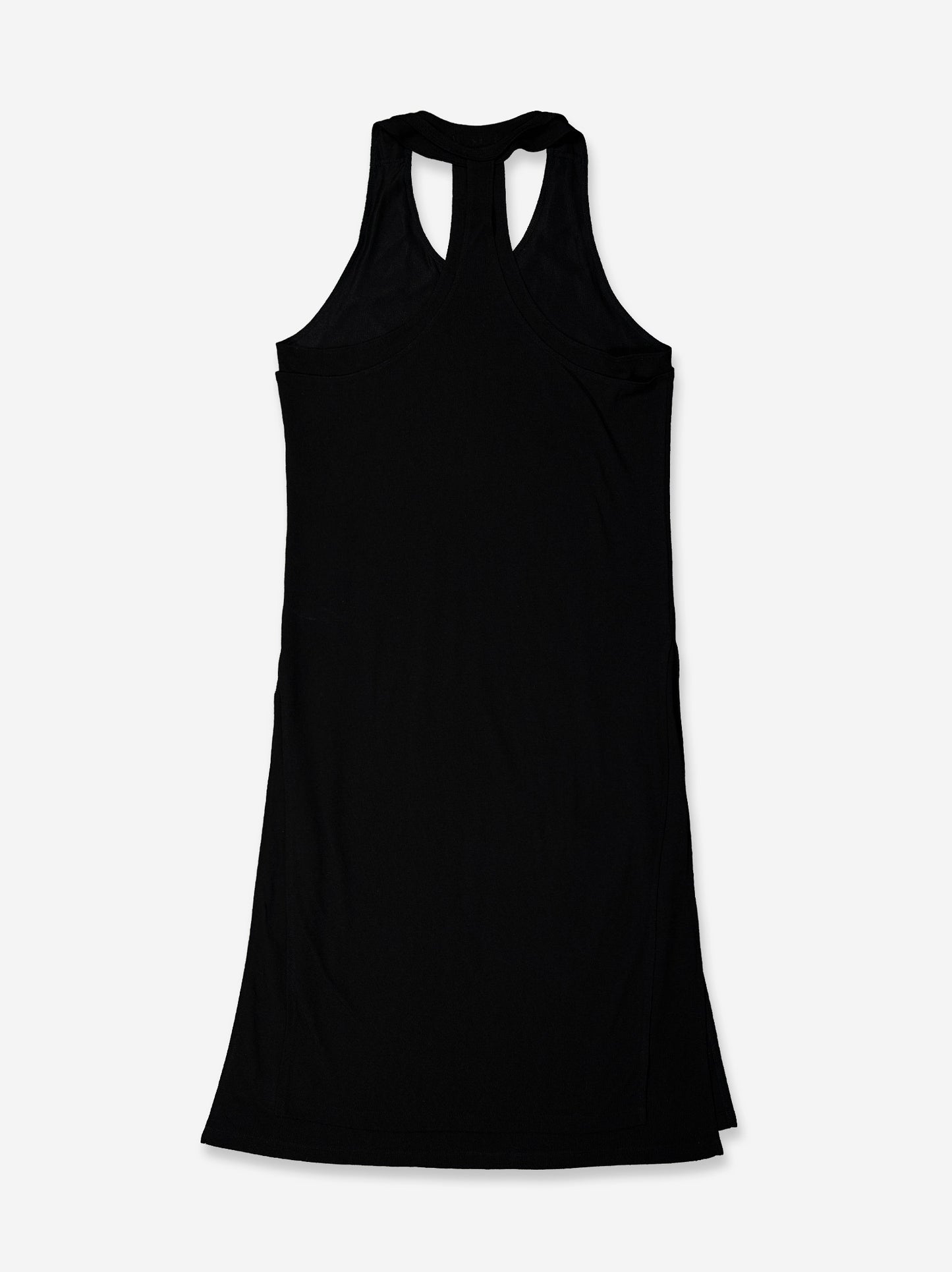 Flowy black dress with slit hem - Gib