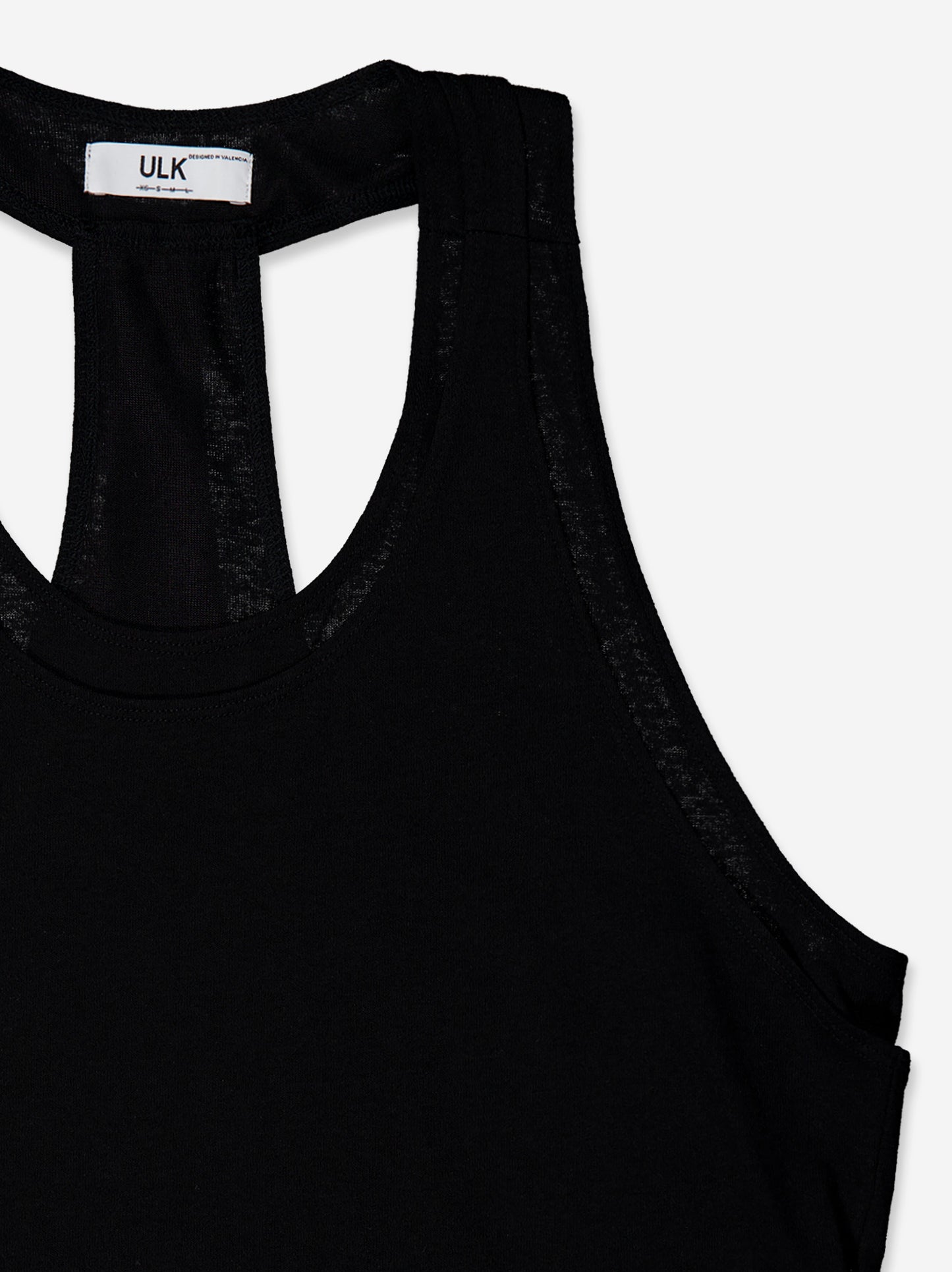 Flowy black dress with slit hem - Gib