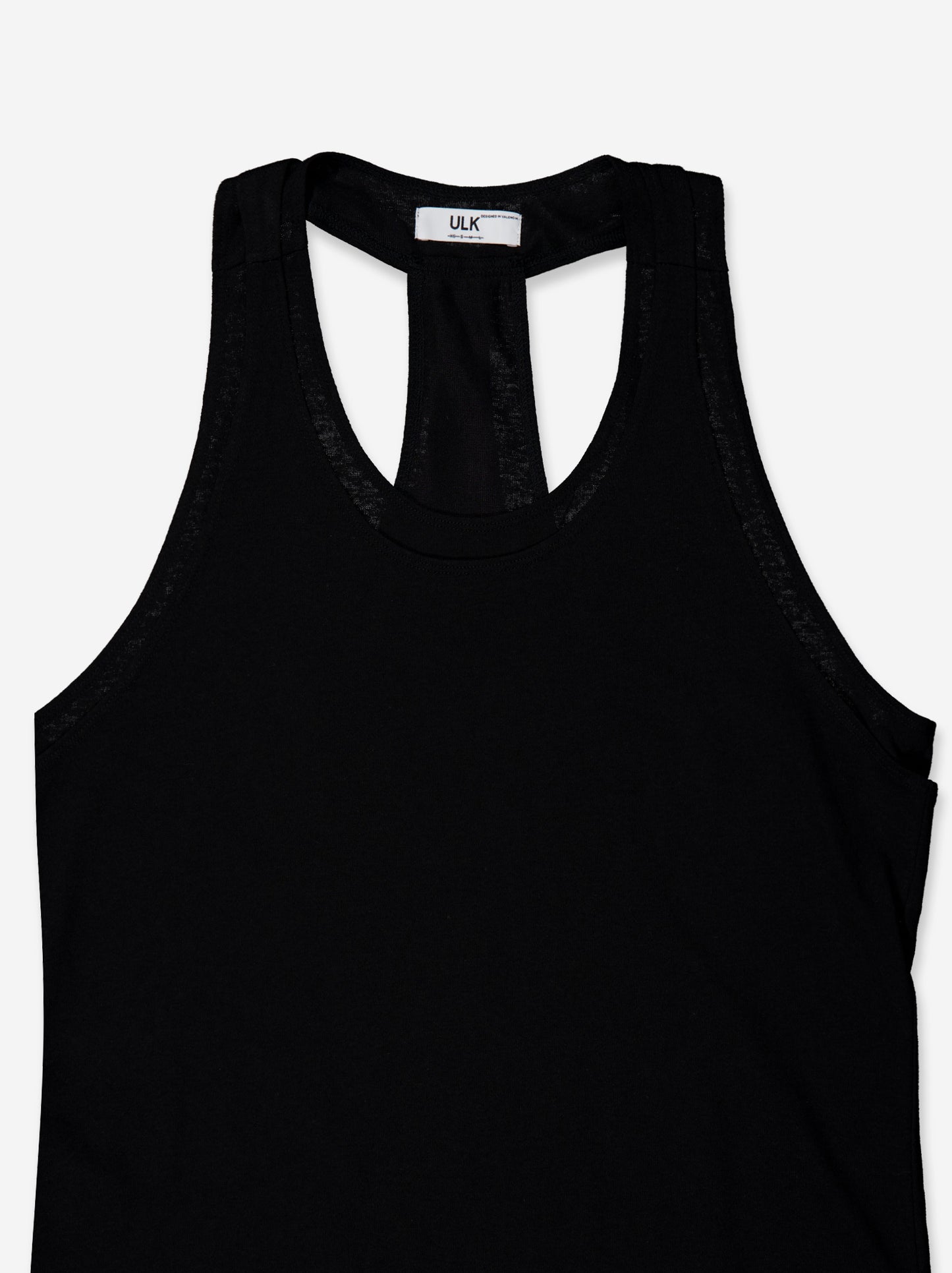 Flowy black dress with slit hem - Gib