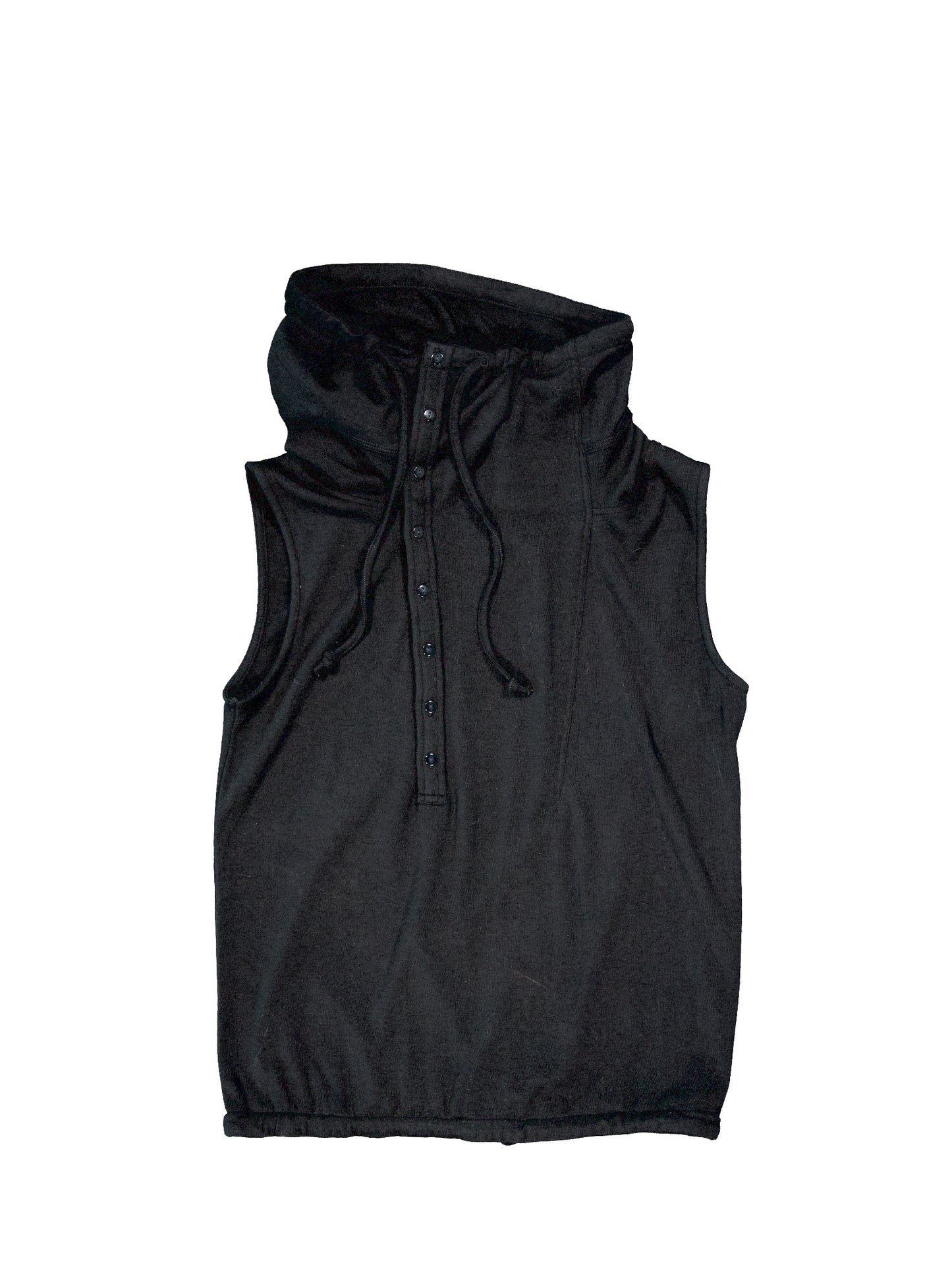 Asymmetric collar and hood vest - Two