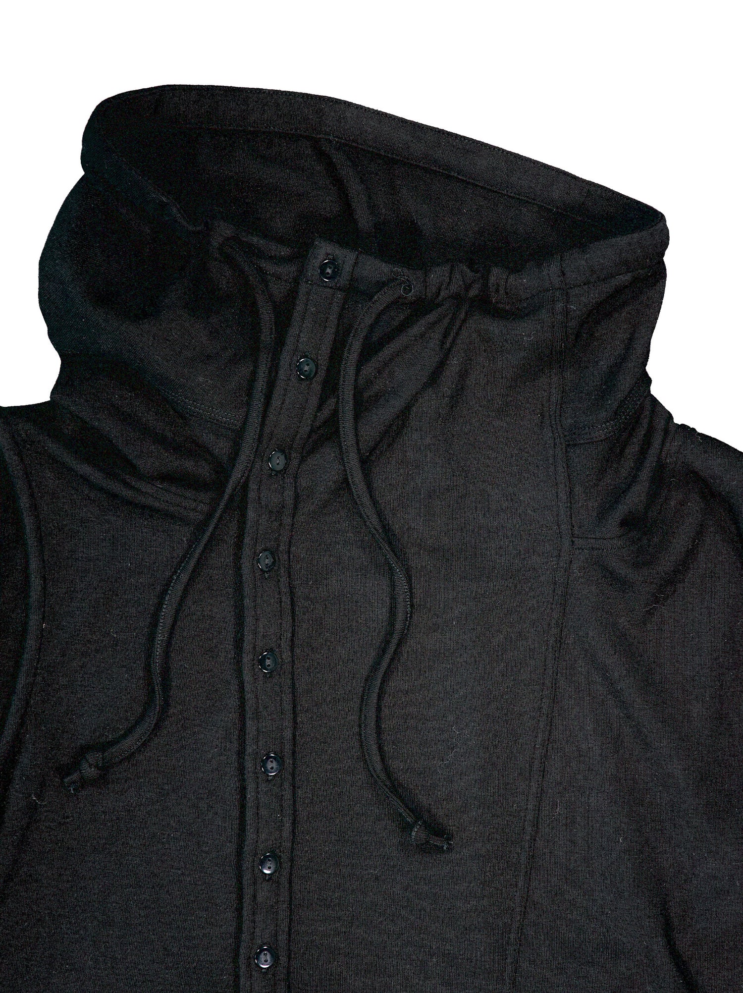 Top con cuello asimétrico y capucha - Dos