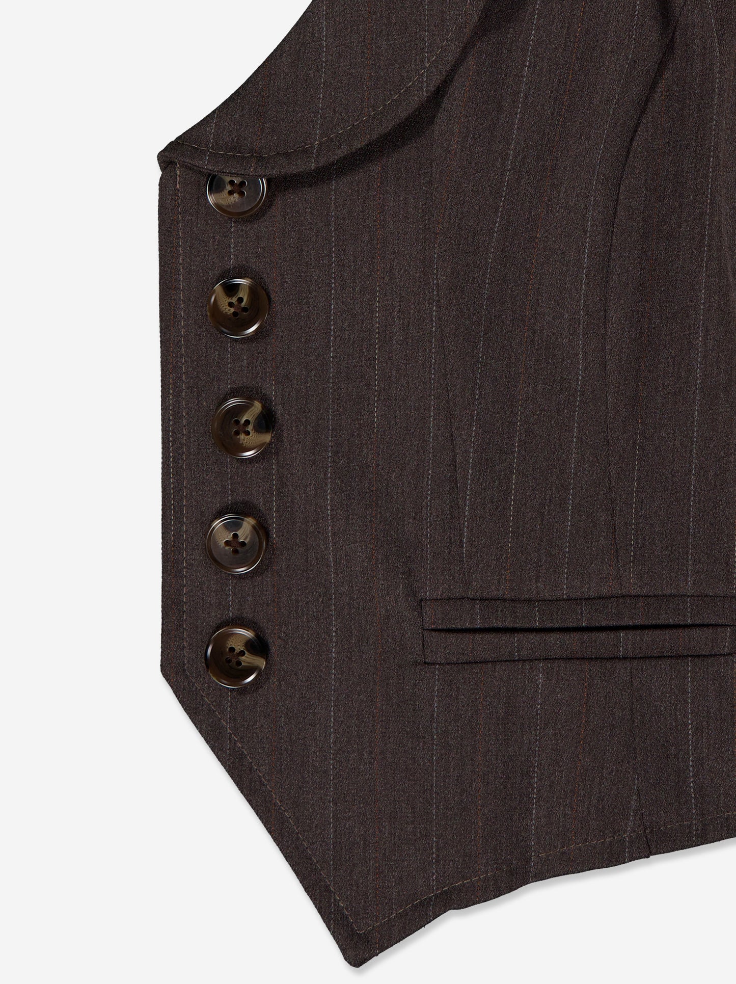Pinstripe Cropped Vest - Vitotop