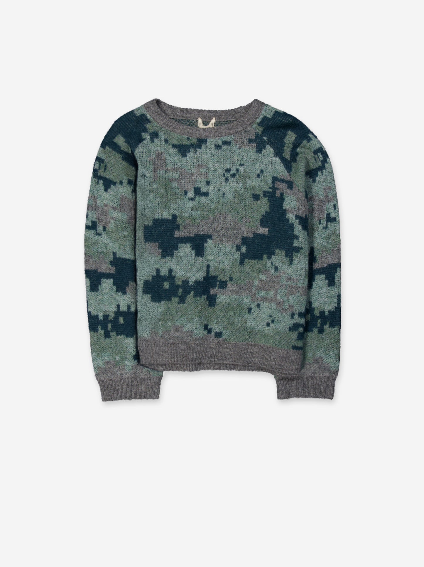 AGA pixel camo knit sweater