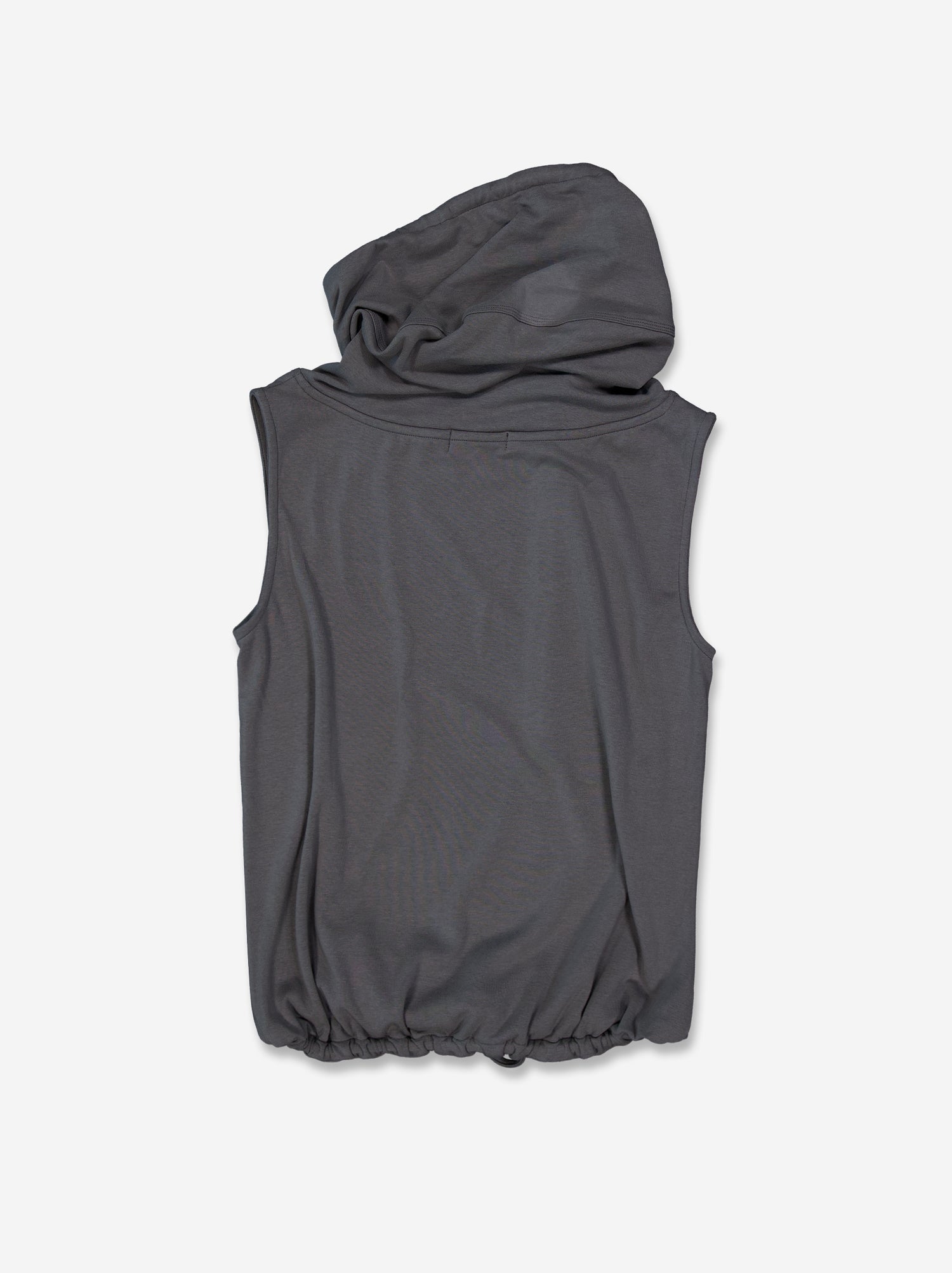 Top con cuello asimétrico y capucha - Dos