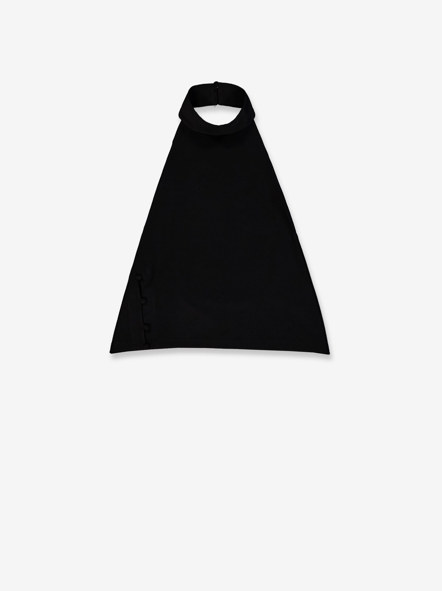 Top negro halter detalle botones - Lola