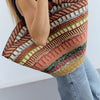 Bolso capazo trenzado franjas étnicas - Loop