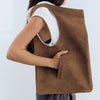 Bolso De Piel Serraje Marrón- Mariana