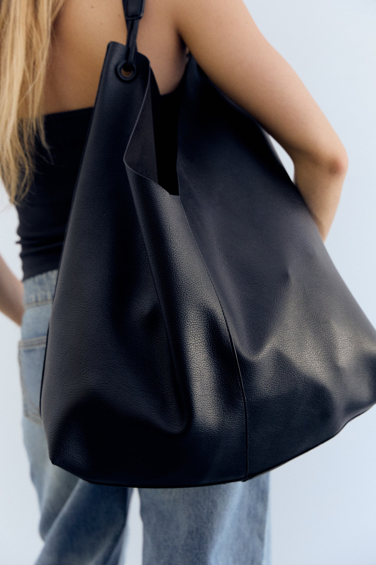 Bolso tote negro - Tiza