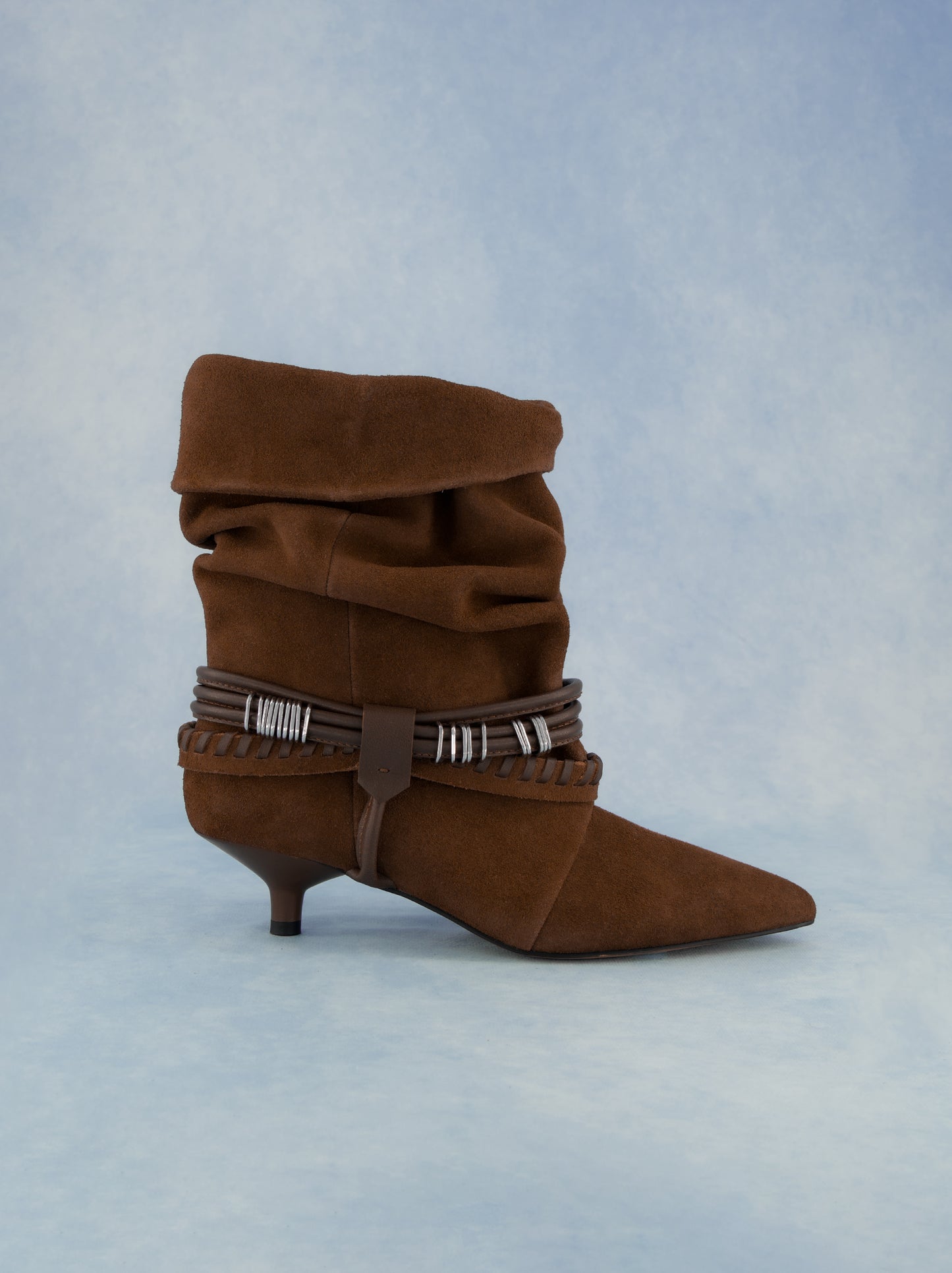 Botines de ante con tacón kitten - ULK Irving