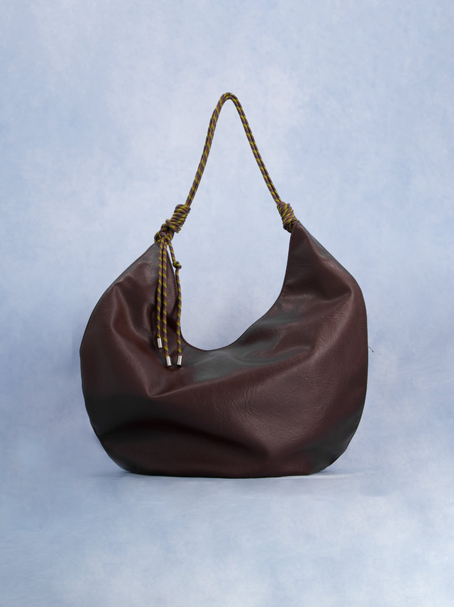 Brown faux leather hobo bag - ULK Oluv