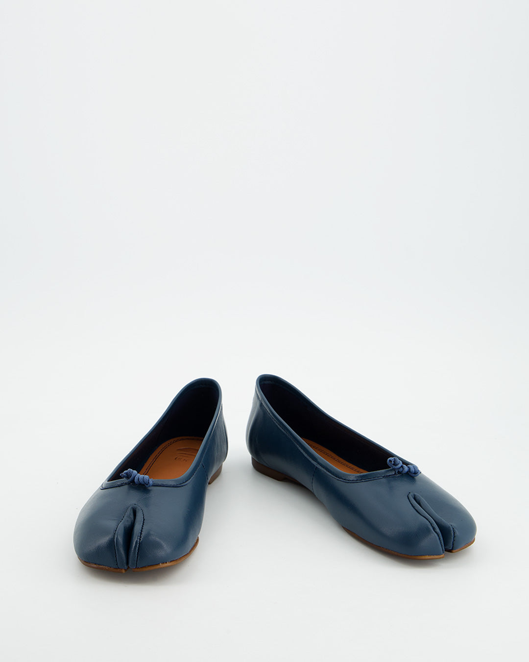 Bailarina Tabi de Piel Azul Oscuro - Karva