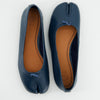 Bailarina tabi de piel azul oscuro - Karva