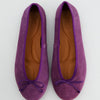 Purple suede ballerina shoes - Kiwi