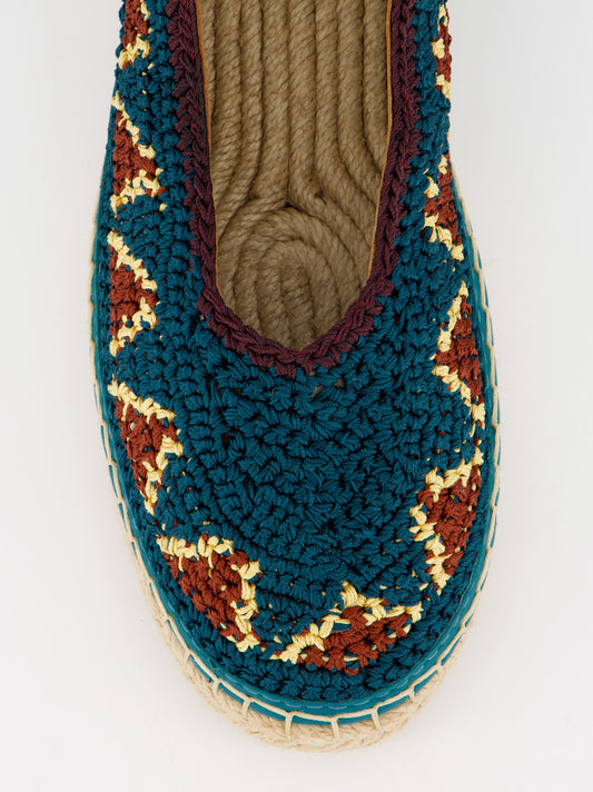 Bailarinas crochet atadas al tobillo - Ank