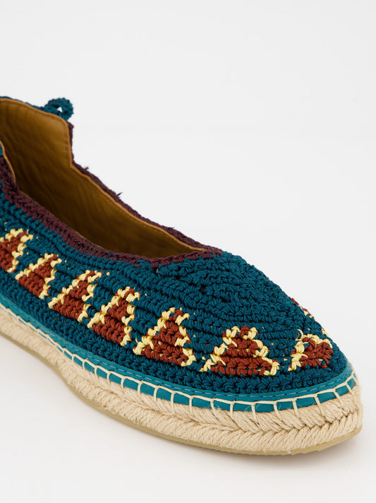 Bailarinas crochet atadas al tobillo - Ank