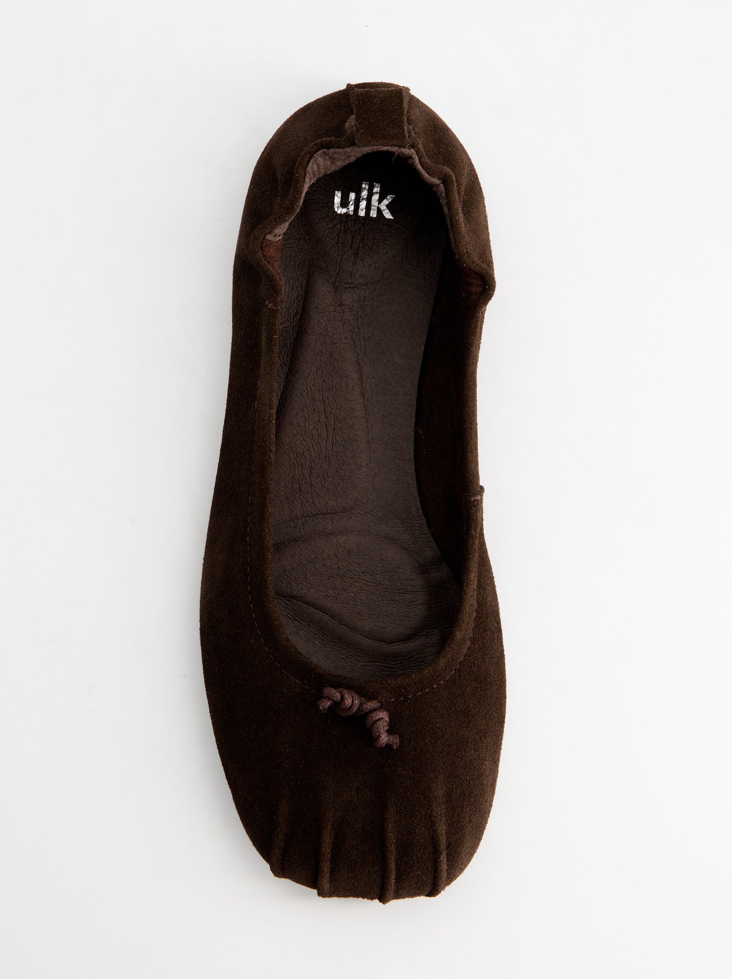 Ruched suede ballerinas - ULK Catty