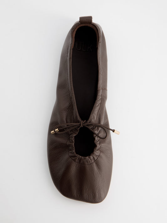 Bailarinas de piel ajustables diseño fruncido - Kick