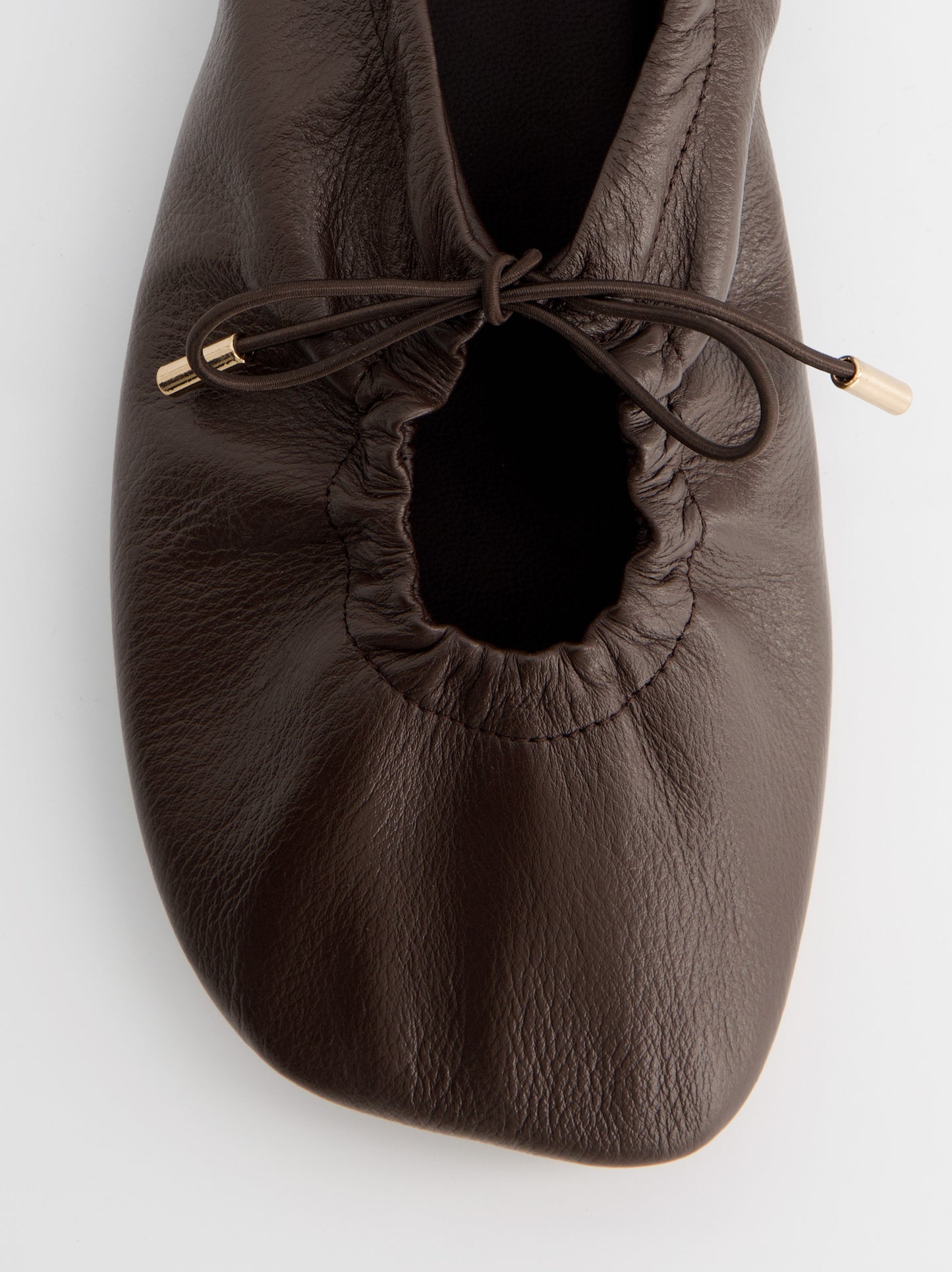 Bailarinas de piel ajustables diseño fruncido Kick