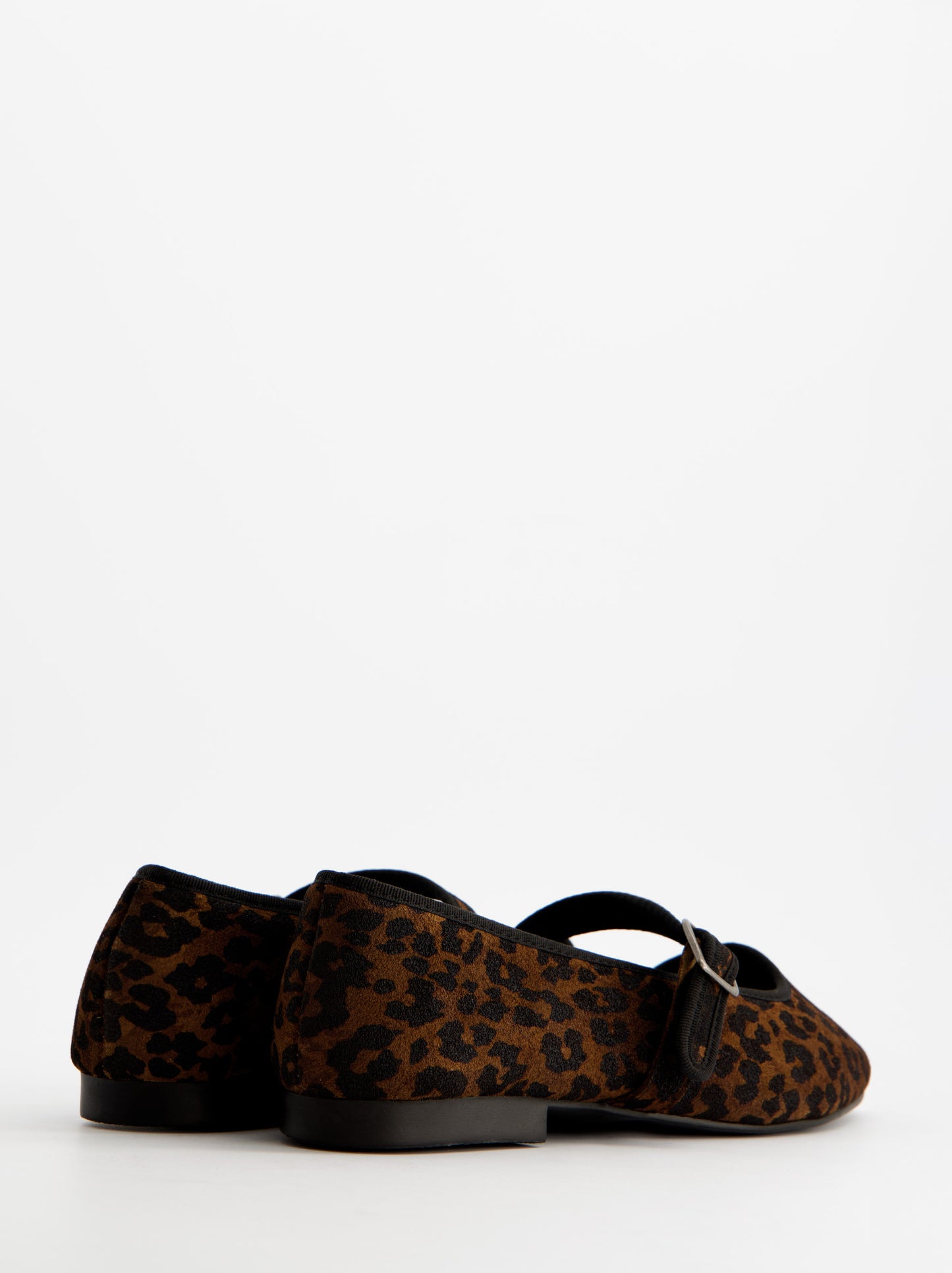 Animal print leather pointy ballerinas - ULK Softy