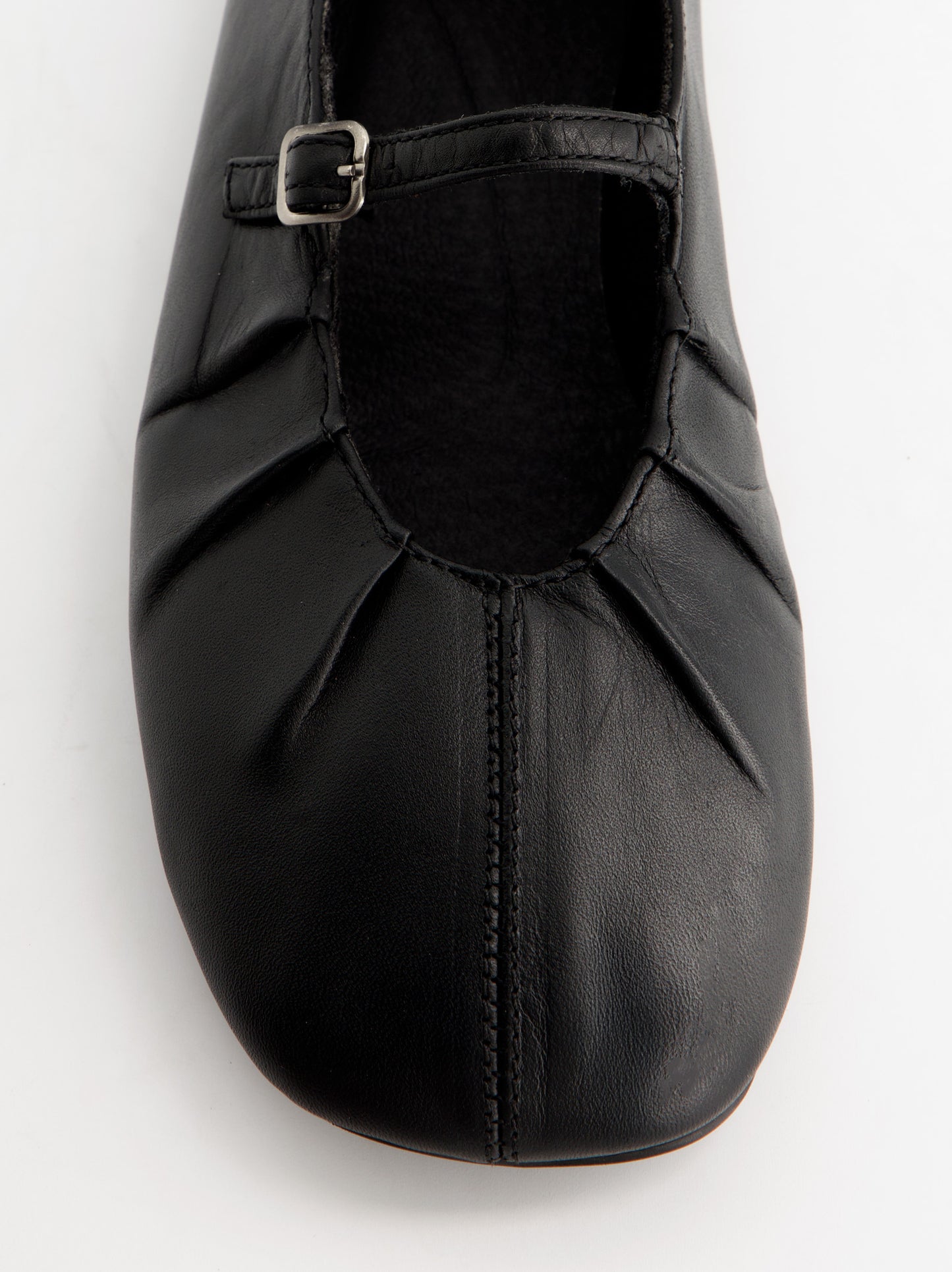 Bailarinas negras Mary Jane de piel - ULK Bambi