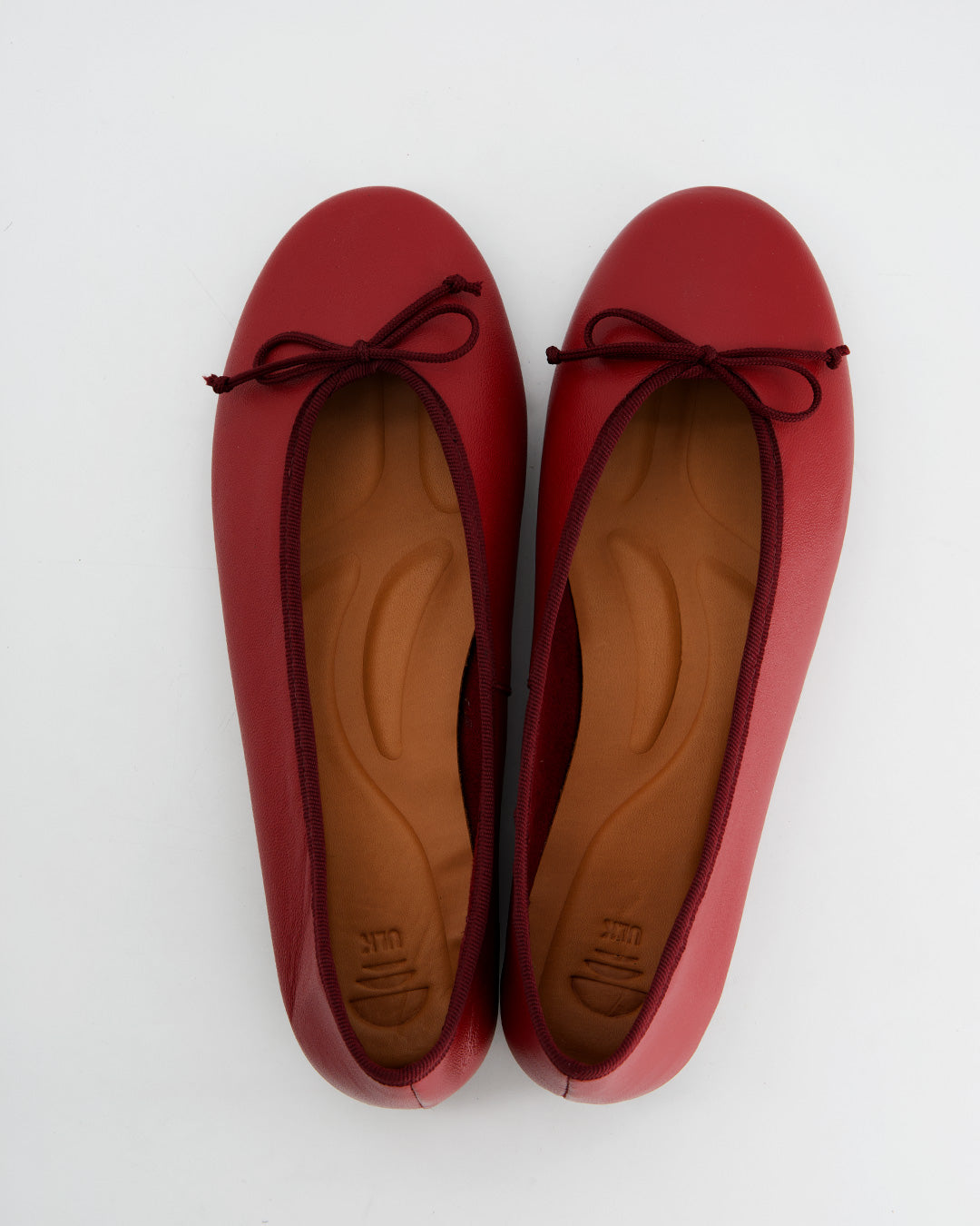 Bailarinas rojas de piel - Kiwi
