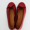 Red leather ballet flats - Kiwi